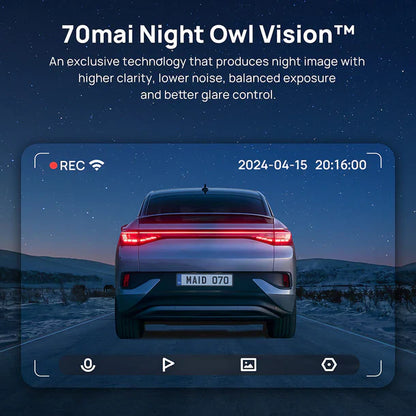 70mai A510 Dash Cam Night Owl Vision