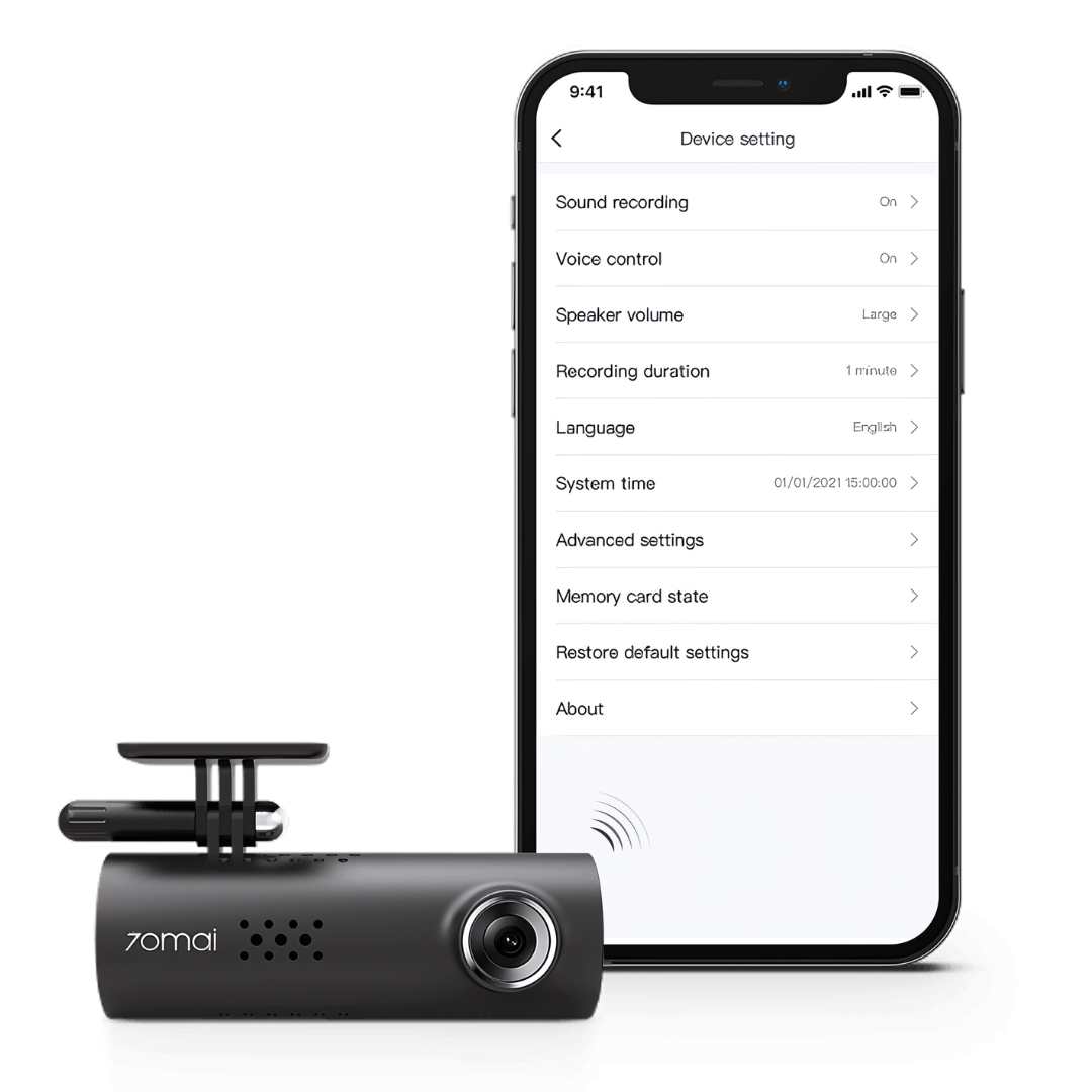 70mai Dash Cam 1S App Control 2