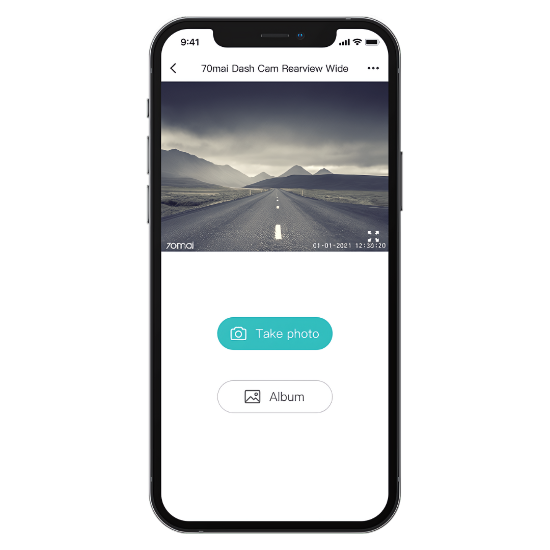 70mai Rear view Dash Cam Wide App