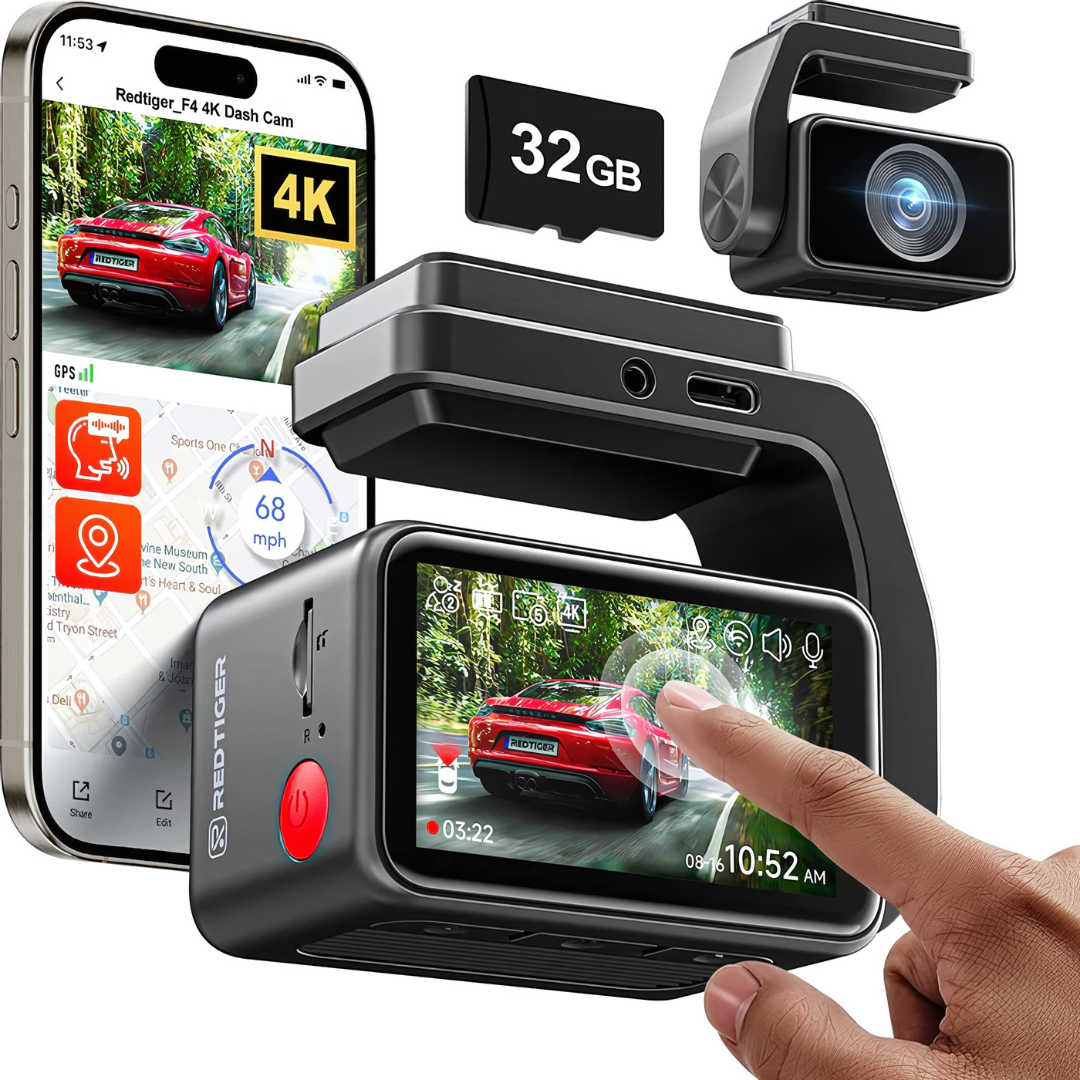 Redtiger F4 4K Voice Control Dash Cam