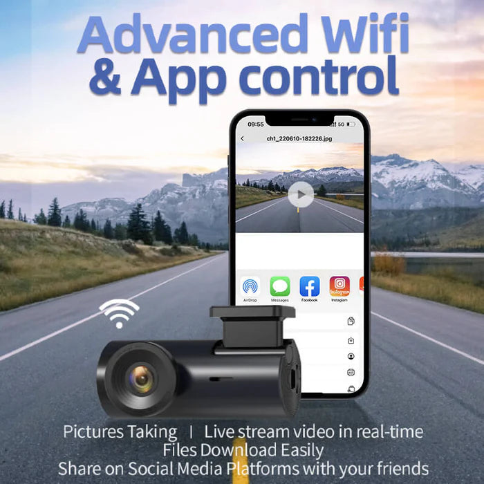 redtiger f3 25k dash cam Wifi and App Control